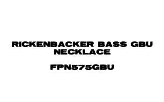 Rickenbacker Bass Replica Jewelry Necklace 24 K Plated  