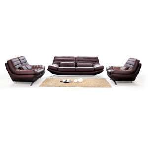 Armen Living Riviera Sofa in Whiskey Leathermatch