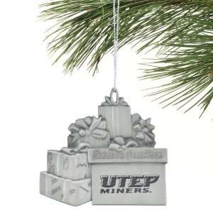    UTEP Miners Pewter Christmas Gift Ornament 