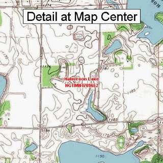 USGS Topographic Quadrangle Map   Halverson Lake, Minnesota (Folded 
