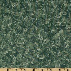  44 Wide Star Of Wonder Gothic Holly Teal Fabric By The 