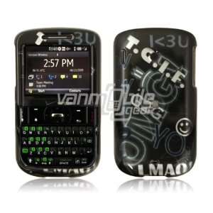  BLACK DESIGN FACE PLATE CASE COVER + LCD Screen Protector 