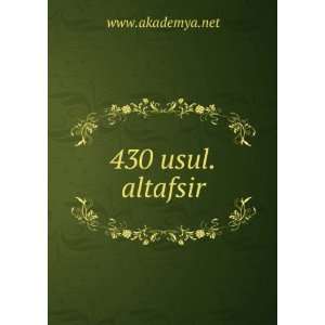430 usul.altafsir www.akademya.net  Books