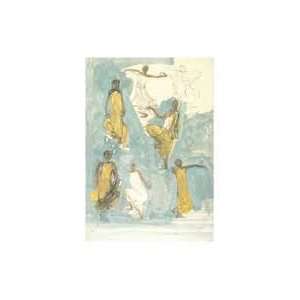   Dancers   Artist Auguste Rodin  Poster Size 20 X 16