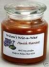 16 oz. Soy Jar Candle   Amish Harvest, Highly Scented