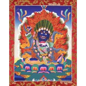  Mahakala Tibetan Buddhist Thangka   Fine Quality 