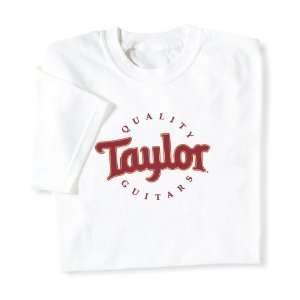 Taylor Guitars New White Logo T   M Musical Instruments