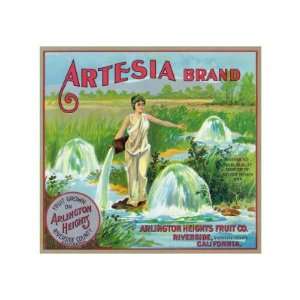   Artesia Brand Citrus Label Giclee Poster Print, 32x24