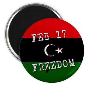  FREEDOM FOR LIBYA FEBRUARY 17 Politics 2.25 Fridge Magnet 