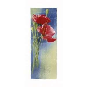  Poppies by Franz Heigl. Size 12 inches width by 28 inches 