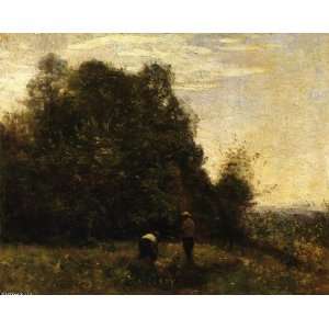 FRAMED oil paintings   Jean Baptiste Corot   24 x 20 inches   Two 