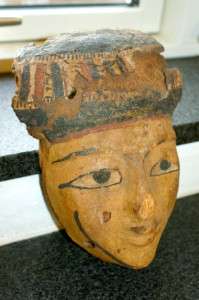 ANCIENT EGYPTIAN FUNEARY WOODEN MASK. ABSOLUTELY A STUNNING PIECE 600 