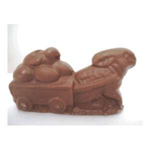 Ashers Easter Bunny with Cart Eggs Solid Milk Chocolate (3.0 Oz)