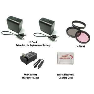com 2 Pack Of Li Ion Extended Life Replacement Battery Packs for JVC 