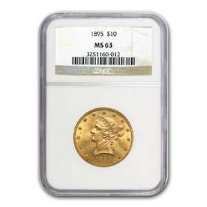  1895 $10 Liberty Gold Eagle MS 63 NGC Toys & Games