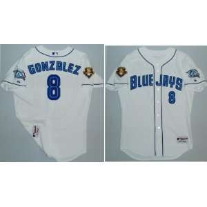 Alex Gonzalez Blue Jays 2001 Authentic Majestic Team Issued White 