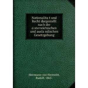   ?ndischen Gesetzgebung Rudolf, 1865  Herrmann von Herrnritt Books