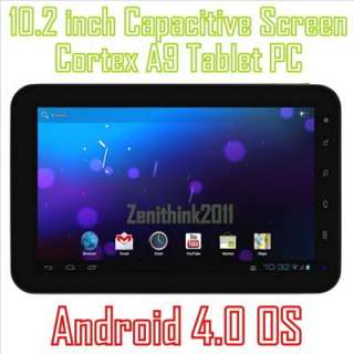 Android 4.0 Zenithink ZT 280 C91 10.2 Capacitive Screen Cortex A9 8GB 