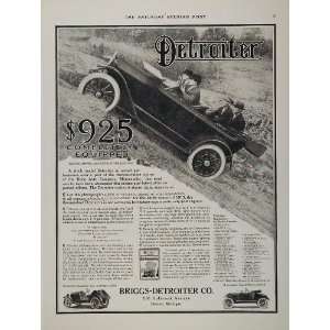  1914 Detroiter Antique Car Briggs Detroiter Company Ad 