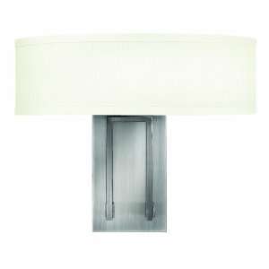   Nickel Hampton 15W Two Light Indoor Wall Sconce from the Hampton Co