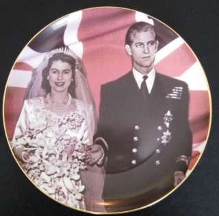 Princess Elizabeth & Prince Philip Wedding Attire Plate  