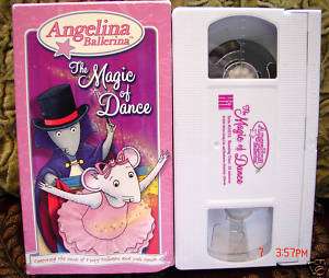 Angelina Ballerina THE MAGIC OF DANCE VHS VIDEO MINT 045986242105 
