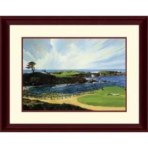  16th at Cypress Point   8.5 x 7   Original Golf Art and 