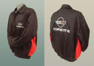 1984 96 Corvette C4 Twill Jacket With Red Side Panels  