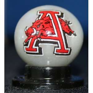  University of Arkansas Collectors Marble With Stand 