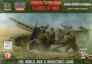 Flames of War British 25pdr Royal Artillery Battery  
