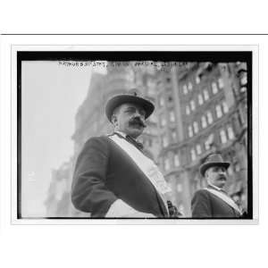   McStay, Grand Marshal, astride horse, New York