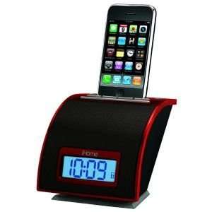  IHOME IP11RVC IPHONE SPACE SAVER ALARM CLOCK (RED)  