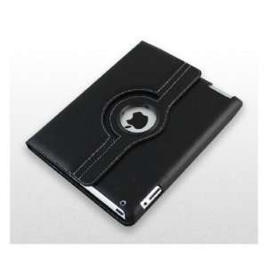  iGADGET iPad2 360 Degrees Rotating Black Leather Case 