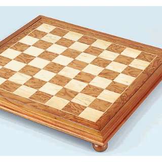  Burl Raised Chess Board 18 Toys & Games