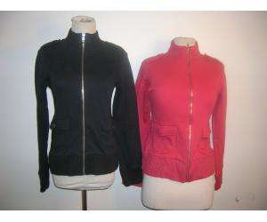 Lot of 2 UO URBAN OUTFITTERS zip up cotton sweaters.One is black and 
