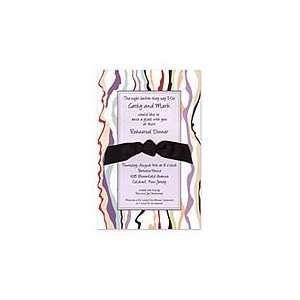  Lilac Line Ribbon Invitation Wedding Invitations Health 