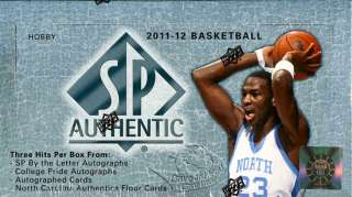 2011/12 Upper Deck SP Authentic Basketball Hobby Box  