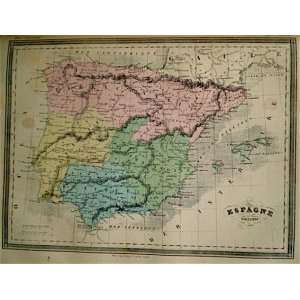  La Brugere Map of Ancient Spain (1877)