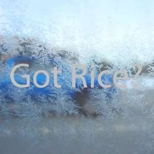  Got Rice? Gray Decal Rice Burner Import Jdm Car Gray 