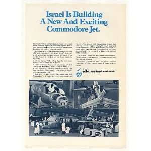  1971 IAI 1123 Commodore Jet Aircraft Assembly Print Ad 