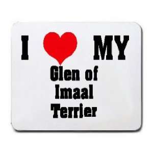    I Love/Heart Glen of Imaal Terrier Mousepad