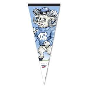 NCAA North Carolina Tar Heels (UNC) Carolina Blue 12 x 30 Mascot 