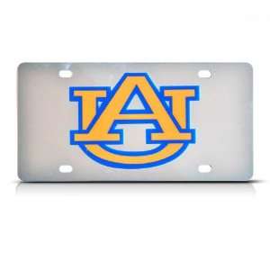 Auburn Alabama Mirror Finish Metal College License Plate Wall Sign Tag