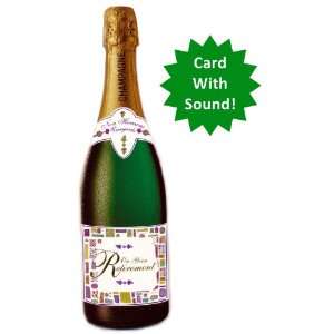   Greeting Card   Champagne Bottle With Sound