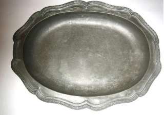 Antique Pewter Platter 1800s  