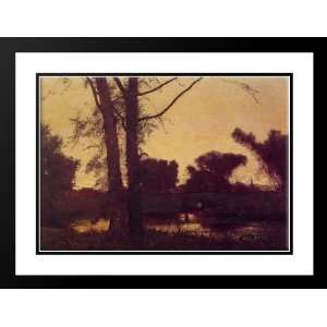  Inness, George 38x28 Framed and Double Matted Sunset 