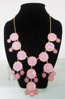 New Pink Auth Bubble Necklace J.Crew RV $150  