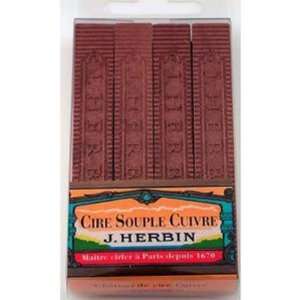  Herbin Supple Sealing Wax 4/Pack Copper Arts, Crafts 