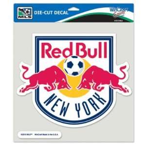  NEW YORK RED BULLS OFFICIAL LOGO 8x8 COLOR DIE CUT DECAL 