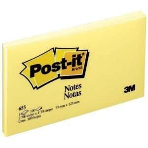  12 PACK POST IT NOTES 3x5 YELLOW Drafting, Engineering, Art 